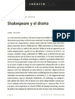 Tolstoi y Shakespeare