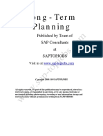 Long - Term Planning: Published by Team of SAP Consultants at Saptopjobs