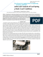 Design Optimization and Analysis of Leaf Spring Using Static Load Conditions