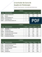 Matriz Curricular Fisioterapia PDF