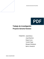 Trabajo de Investigación: Proyecto Genoma Humano