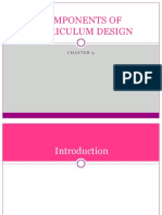 Components of Curriculum Design