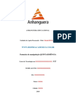 1º e 2º Semestre 2019 - Produção Textual Individual - Farmácia de Manipulação Quintaessência