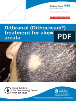 Dithranol (Dithocream) Treatment For Alopecia Areata Mar 19