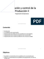 Programacion de Operaciones