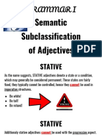 Semantic Subclassification of Adjectives