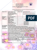 Template and Gantt Chart