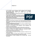 Phone:-9398529747: - Expertise in Analyzing and Documenting The Workflows and Functionality of Existingsystems