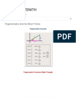 Competition ZENITH - Trigonometry and Its Short Tricks