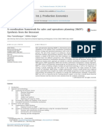 A Coordination Framework For Sales and Operations Planning