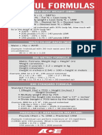 Body Fat Formulas