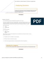 AfL Assignment - Analyzing Solutions - MHF4U k1+, Advanced Functions, 12, University