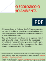 Derecho Ecologico o Derecho Ambiental