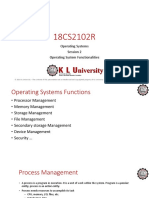 OS Functionalities