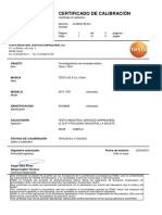 ENAC Certificado de Calibracion Humedad