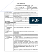 Daily Lesson Log - Grade-11-Math - Pre-Calculus - Determining The Standard Form of Equation of A Circle