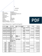 Account Statement From 1 Aug 2015 To 22 Aug 2015