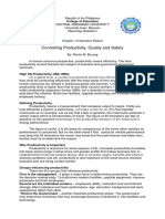 Controlling Productivity, Quality and Safety: Republic of The Philippines