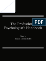 Bruce Dennis Sales (Auth.), Bruce Dennis Sales J.D., Ph.D. (Eds.) - The Professional Psychologist's Handbook (1983, Springer US)