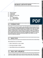 Unit 2 Variables and Functions: Structure