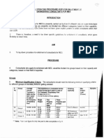 Sop For Enlistment of Engineering Consultants For Mes PDF