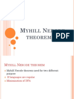 Myhill Nerode Theorm