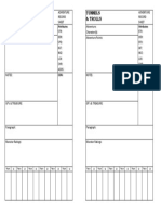 Tunnels & Trolls Solo Adventure Record Sheet PDF