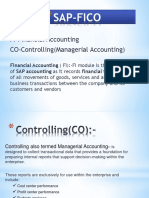 Sap-Fico: FI-Financial Accounting CO-Controlling (Managerial Accounting)