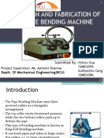 Design and Fabrication of Pipe Bending M