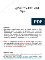 Assessing Pain: The Fifth Vital Sign