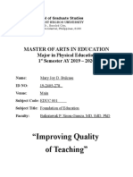 Improving Quality of Teaching