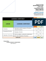 Senior High School: Learning Competency