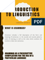 To Linguistics: Carmina B. Echavia