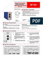 Application Examples: Single Phase Supply Monitoring Relay - Voltage Window Comparator Ac / DC