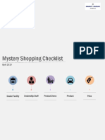 ARENA-Mystery Shopping Format