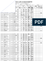 School Form 1 (SF 1) School Register