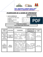 Sesion de Aprendizaje Cuarto Año 2019 - 7ta Semana