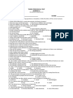 Third Periodical Test Science V