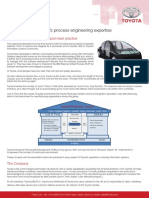 Toyota Invest in 1tech's Process Engineering Expertise: Client Case Study