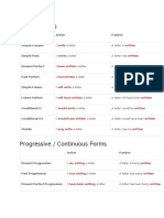 Simple Forms: Active Passive