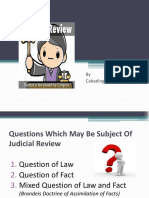 Questions Subject To Judicial Review