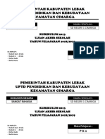 Cover Amplop Soal Us 2019