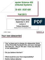 Computer Science 425 Distributed Systems: CS 425 / ECE 428