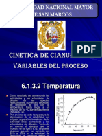 5 Cinetica y Variables Del Proceso de Cianuracion