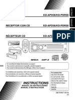 JVC Kd-Apd38/kd-Pdr30