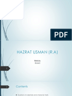 Islamic Studies Presentation - Hazrat Usman