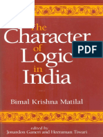 2) The Character of Logic in India B Matilal SUNY 1998 600dpi Lossy PDF