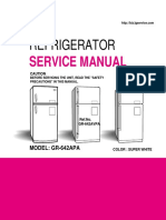 ServiceManuals LG Fridge GR642APA GR-642APA Service Manual