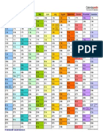 2020 Calendar Landscape in Color