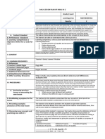 Daily Lesson Plan of M8Al-Ih-2: Annex 18 Deped Order No. 42, S, 2016